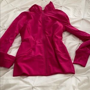 Lululemon zip up hoodie- track jacket material